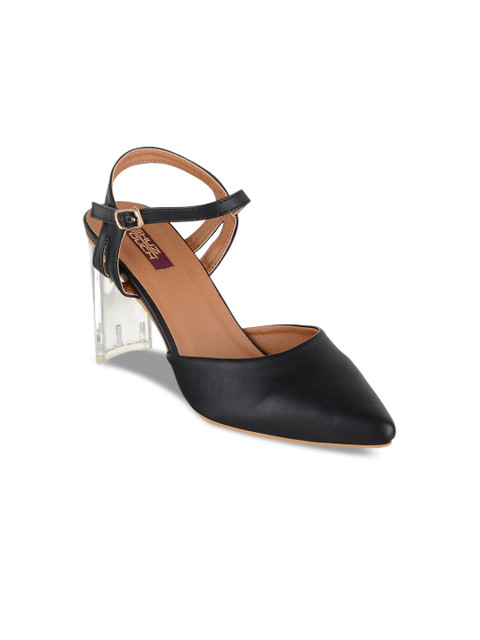 

SHUZ TOUCH Women Black Solid Pumps