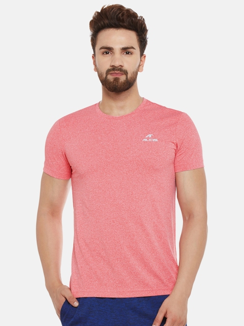 

Alcis Men Pink Solid Round Neck T-shirt