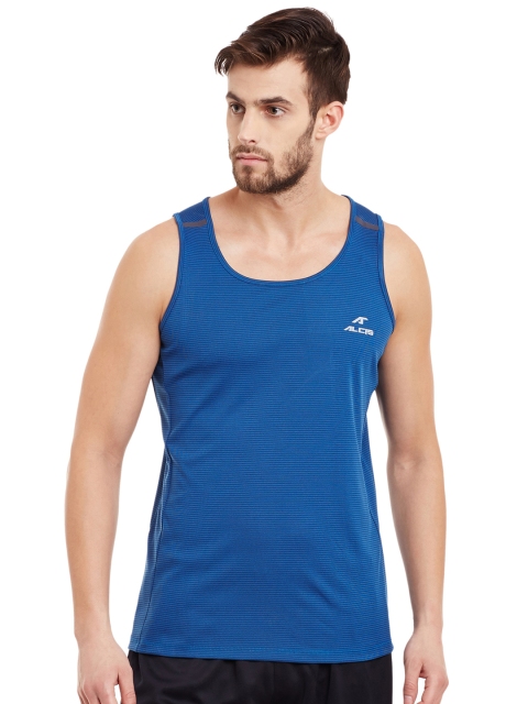 

Alcis Men Blue Self Design Innerwear Gym Vest AKRUMSL0550184