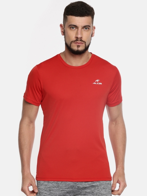 

Alcis Men Red Solid T-shirt