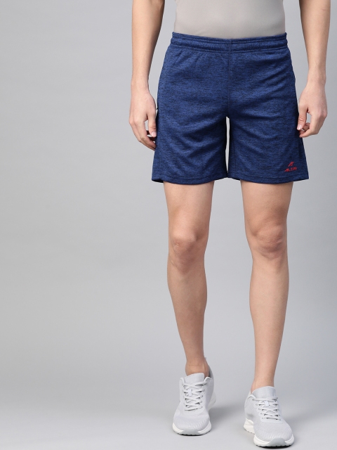 

Alcis Men Blue Self Design Regular Fit Sports Shorts