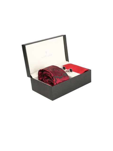 

Van Heusen Men Maroon & Black Accessory Gift Set