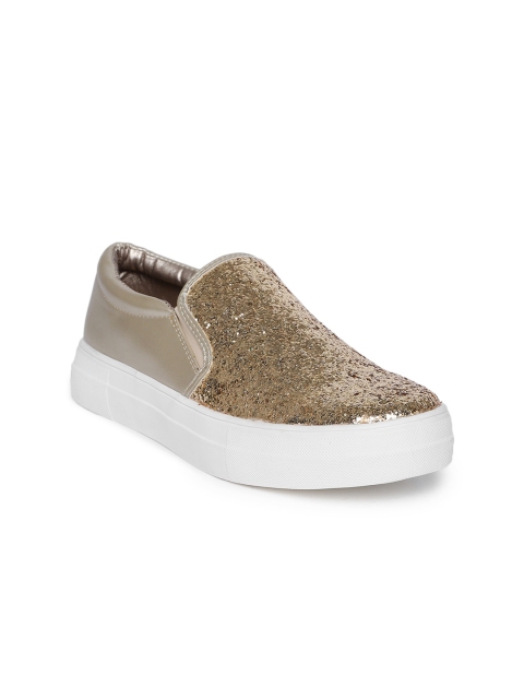 

Carlton London Women Gold-Toned Sneakers