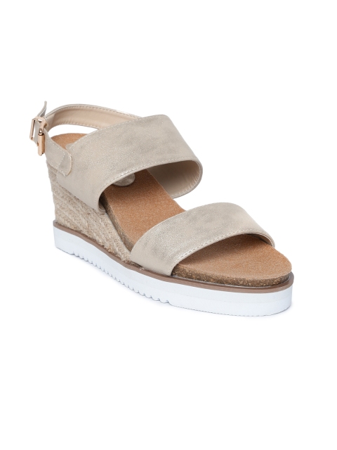 

Carlton London Women Beige Solid Wedges