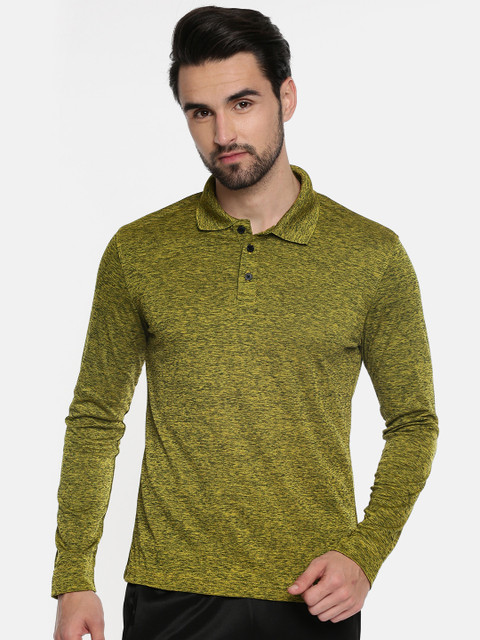 

Alcis Men Green Printed Polo Collar T-shirt