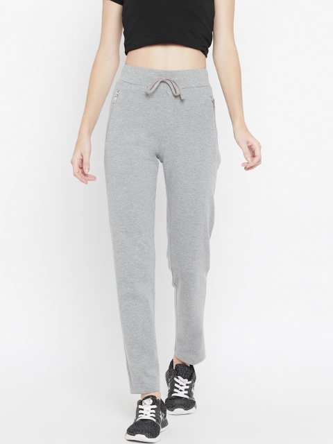 

Cayman Women Grey Melange Solid Track Pants