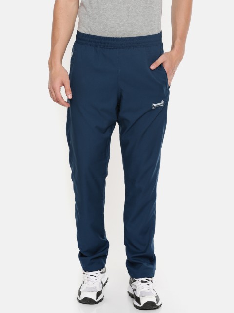 

hummel Men Navy Blue Solid Track Pants