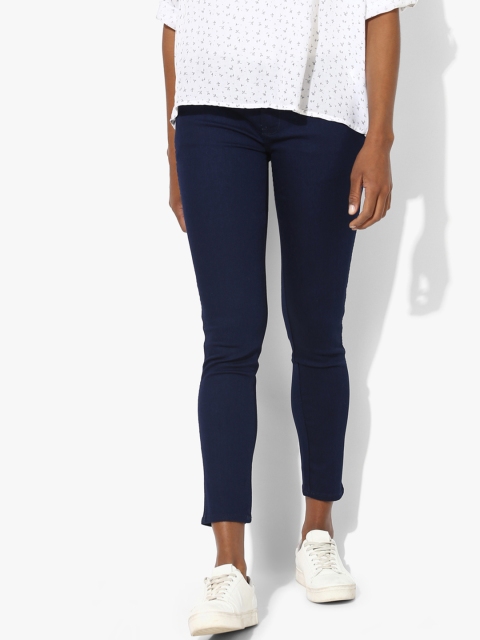 

Wrangler Women Blue Skinny Fit Low-Rise Clean Look Stretchable Jeans