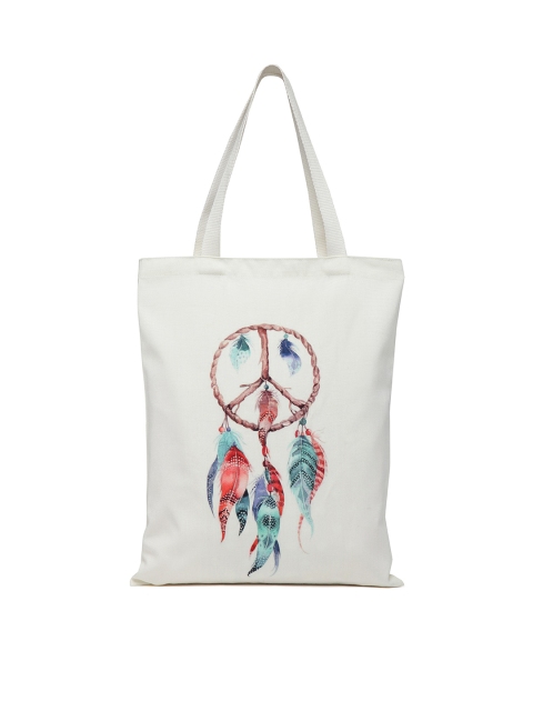 

The House of Tara White Printed Tote Bag