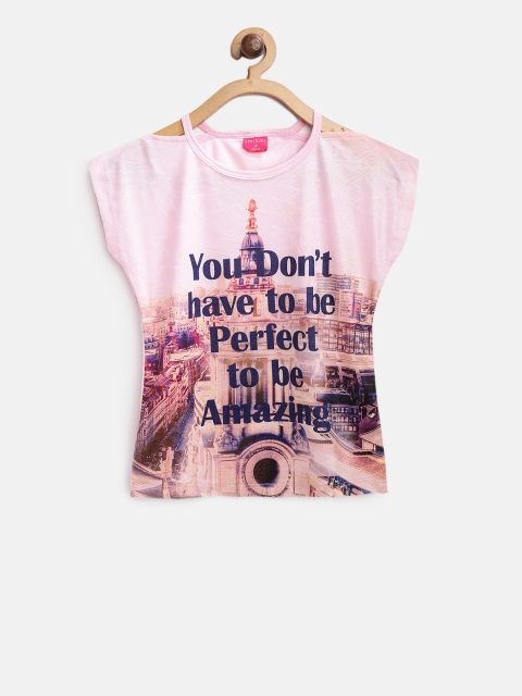 

Tiny Girl Pink Printed Top