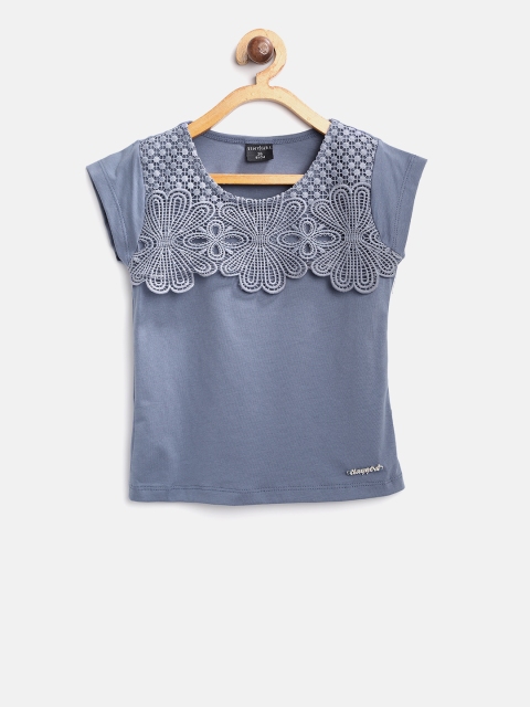 

Tiny Girl Blue Solid Top