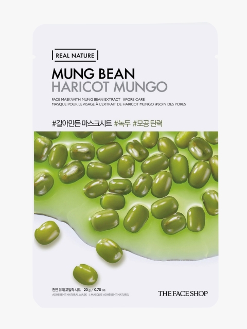 

The Face Shop Real Nature Mung Bean Face Mask 20 g, White
