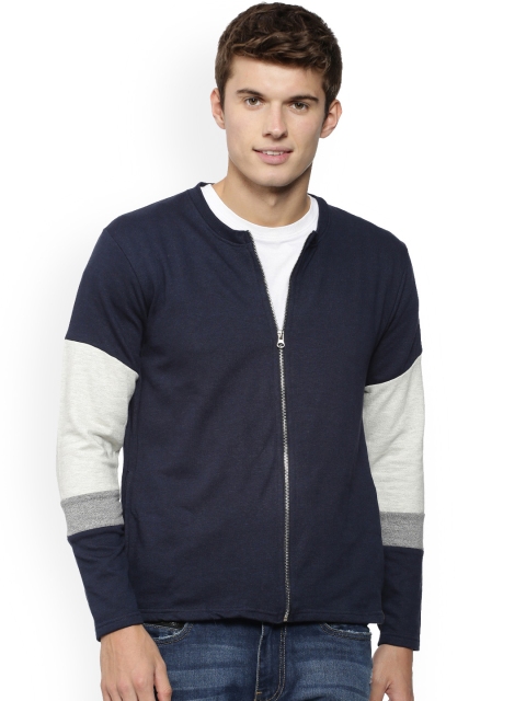 

Campus Sutra Men Navy Blue Colourblocked Tailored Jacket