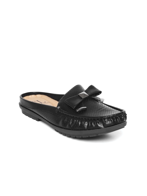 

Carlton London Women Black Solid Synthetic Flats