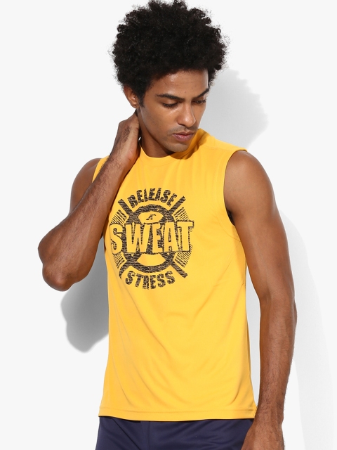 

Alcis Men Yellow Printed Round Neck T-shirt