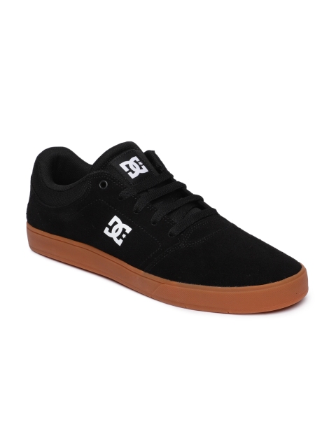 

DC Men Black Leather Sneakers