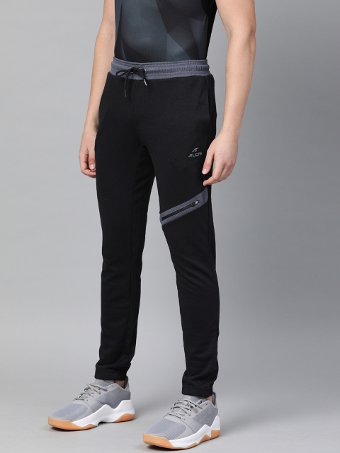 

Alcis Men Black Slim Fit Solid Joggers