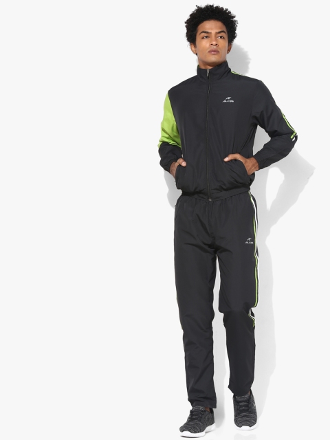 

Alcis Active Run Black & Green Tracksuit