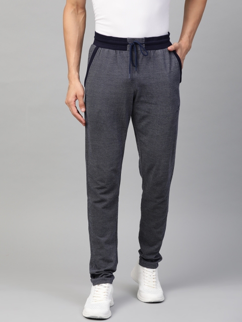 

Alcis Men Navy Blue Self-Design Track Pants