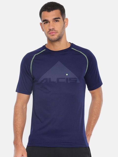 

Alcis Men Navy Blue Printed Round Neck T-shirt