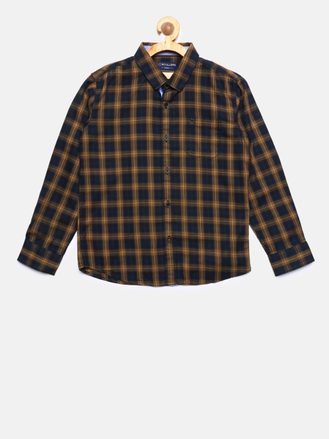 

SCULLERS Boys Multicoloured Regular Fit Checked Casual Shirt, Multi