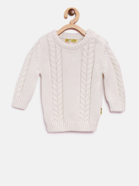 

Gini and Jony Girls Off-White Cable Knit Pullover