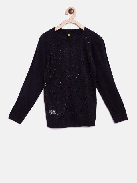 

Gini and Jony Boys Navy Blue Flecked Patterned Pullover