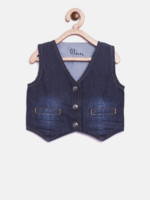 

Gini and Jony Boys Navy Blue Washed Denim Waistcoat