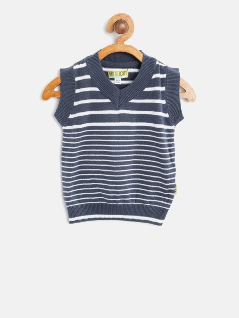 

Gini and Jony Boys Blue & White Striped Sweater Vest