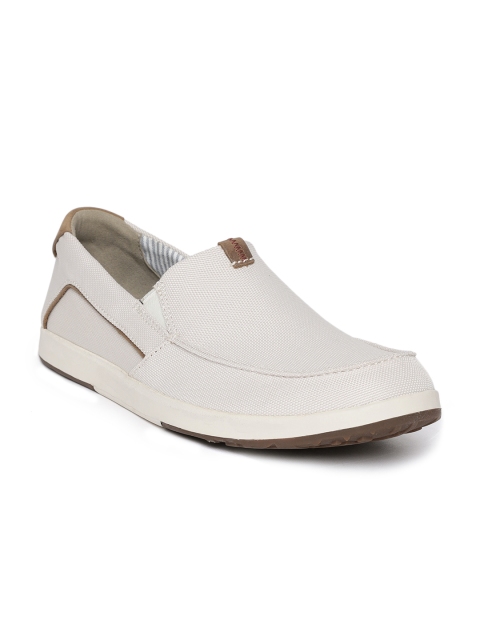 

Clarks Men Off-White Slip-On Sneakers