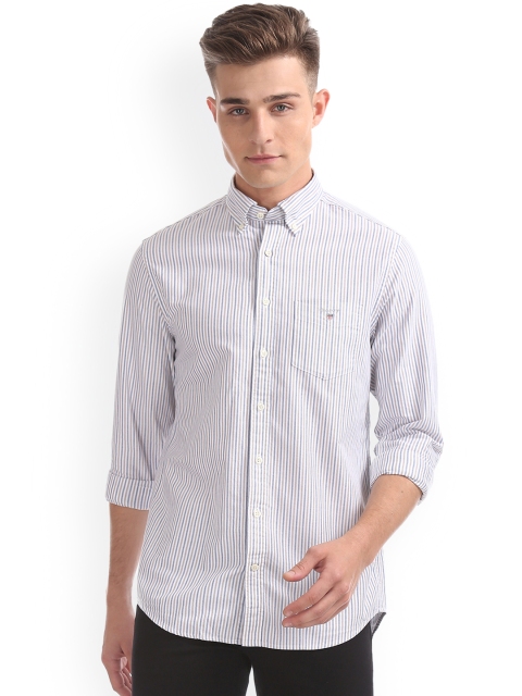 

GANT Men Multicoloured Regular Fit Striped Casual Shirt, Multi