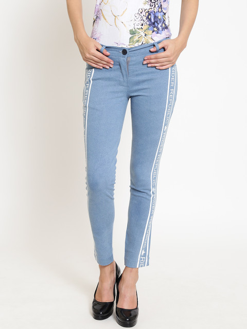 

Rider Republic Women Blue Slim Fit Mid-Rise Clean Look Stretchable Jeans