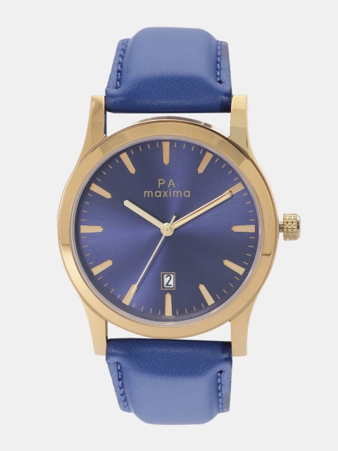 

maxima Men Blue Analogue Watch O-46981LMGY