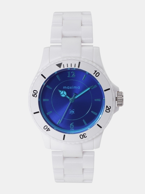 

maxima Men Blue Analogue Watch O-45990PPLN
