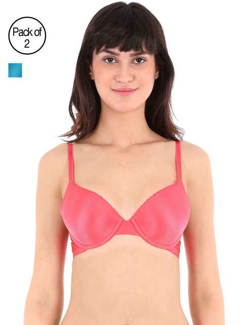 

Clovia Pack Of 2 Bra, Pink