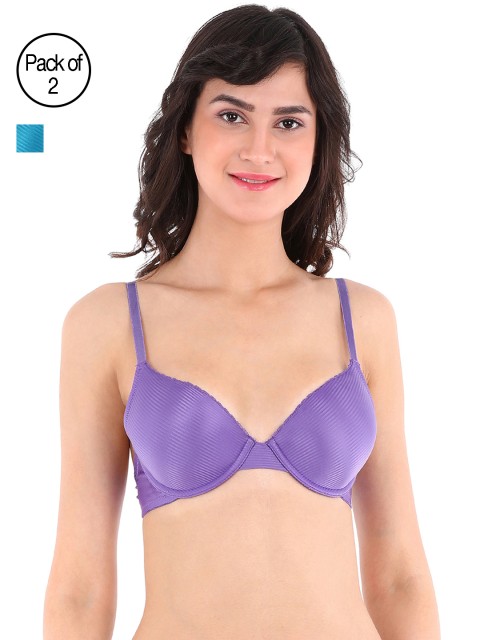 

Clovia Pack Of 2 Bra, Purple