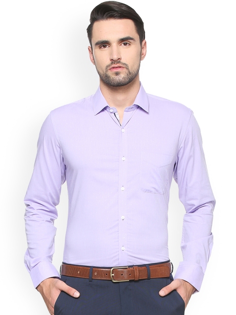 

Peter England Men Lavender Slim Fit Printed Formal Shirt