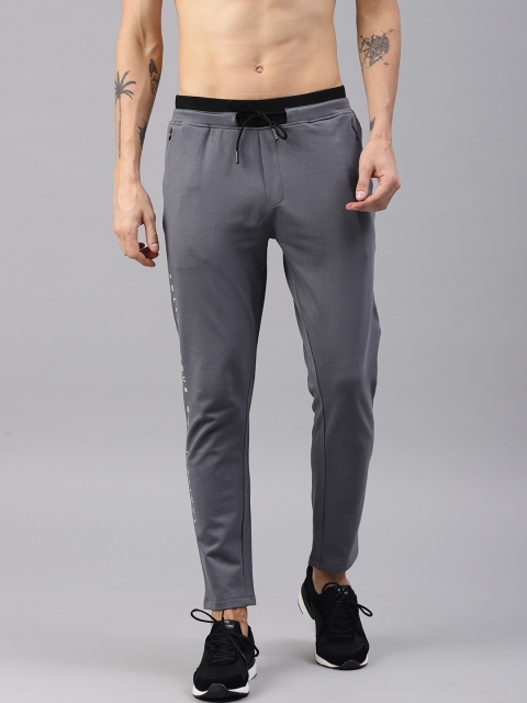 

HRX by Hrithik Roshan Men Grey Solid Active Athleisure Track pants