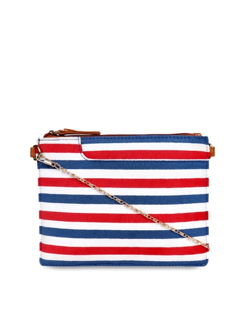 

3 Mad Chicks Multicoloured Striped Sling Bag, Multi