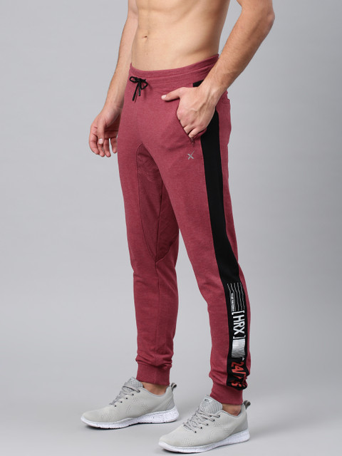 

HRX by Hrithik Roshan Men Maroon Solid Joggers