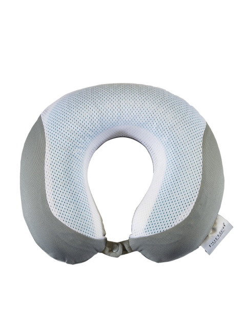 

Portico New York Unisex Grey & White Travel Neck Pillow