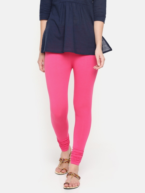

De Moza Pink Churidar Length Leggings