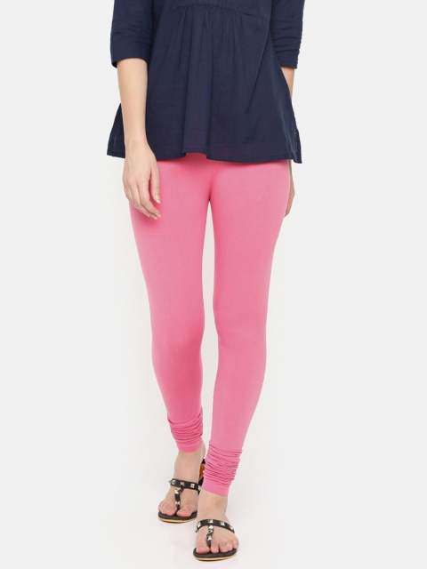 

De Moza Pink Churidar Length Leggings