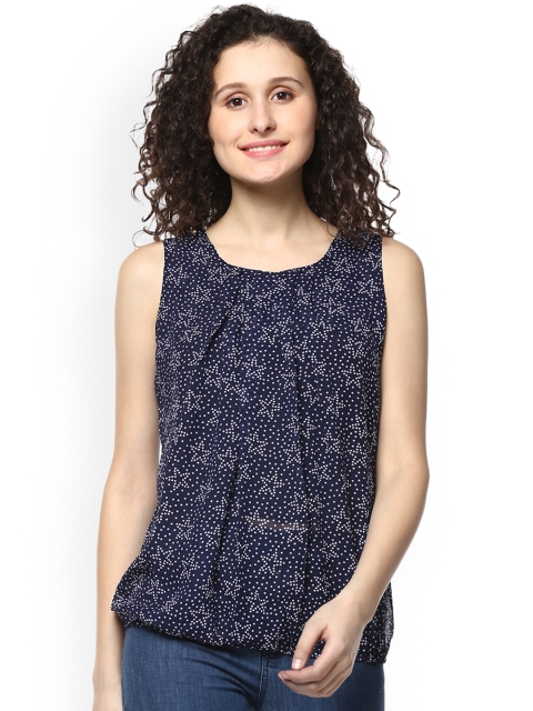 

Mayra Women Blue Printed Top