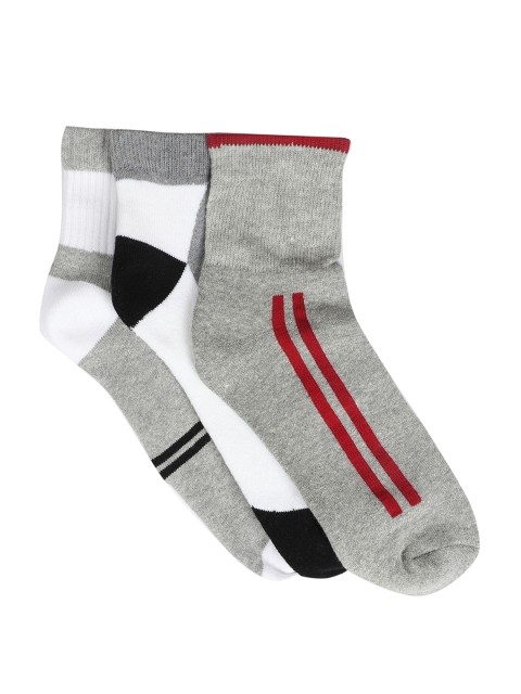 

Peter England Men Set of 3 Ankle-Length Assorted Socks
