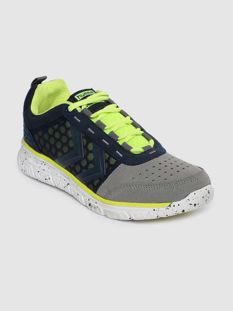 

hummel Unisex Grey & Green CROSSLITE Q Running Shoes