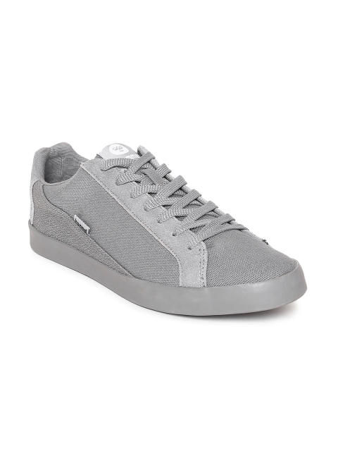 

hummel Unisex Grey CROSS COURT CANVAS Sneakers