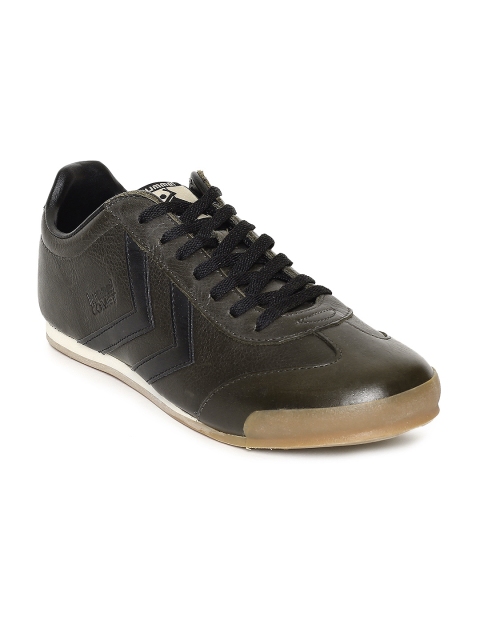 

hummel Unisex Brown COMET EFFECTED LEATHER Sneakers