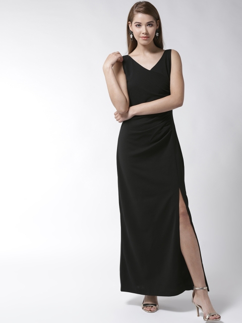 

20Dresses Women Black Solid Maxi Dress