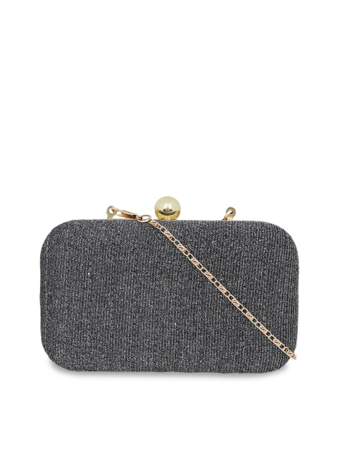 

Berrypeckers Black Textured Clutch